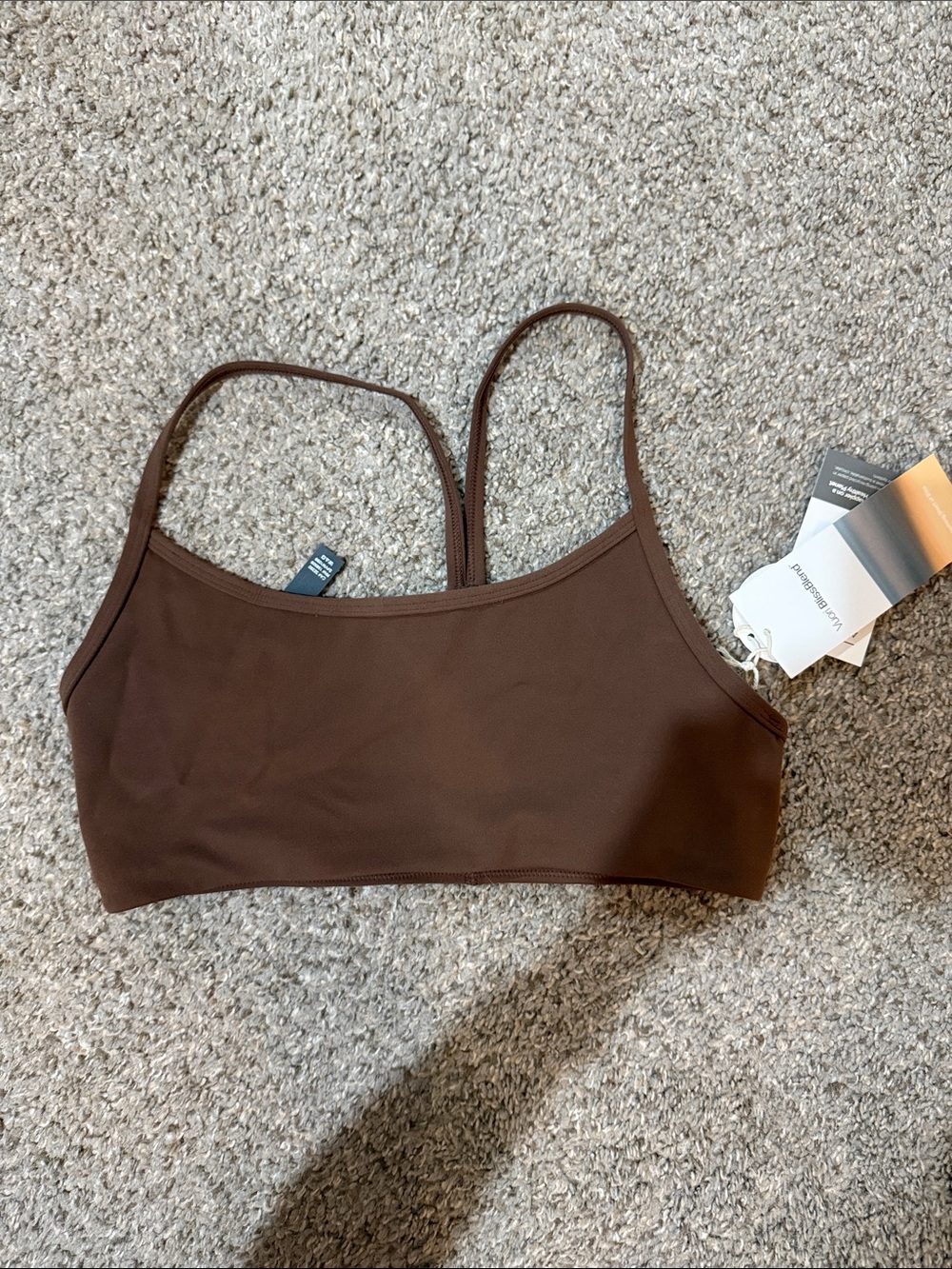 NWT Vuori All The Feels Bra size in Pepper size S - Picture 2 of 3